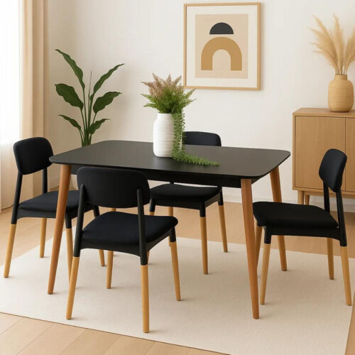 Combo mesa y 4 sillas milan