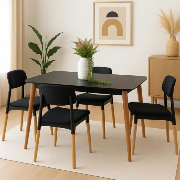 Combo mesa y 4 sillas milan