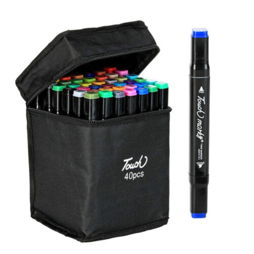 Marcadores doble punta 40 Colores